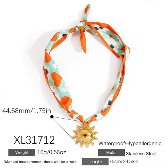 Necklace Stainless Steel Star Electroplating Clavicle Chain For Women