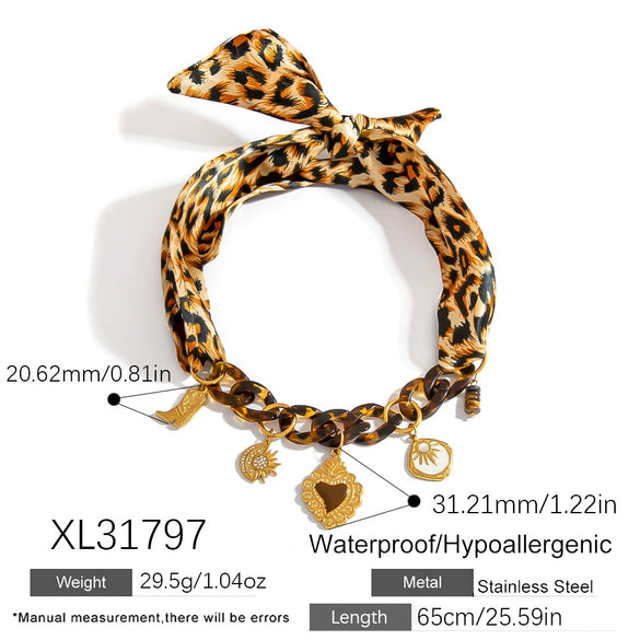 Necklace Stainless Steel Star Electroplating Clavicle Chain For Women