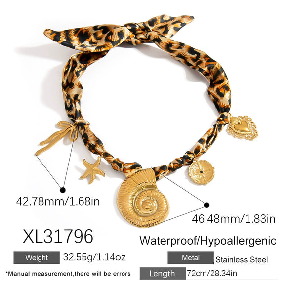 Necklace Stainless Steel Star Electroplating Clavicle Chain For Women