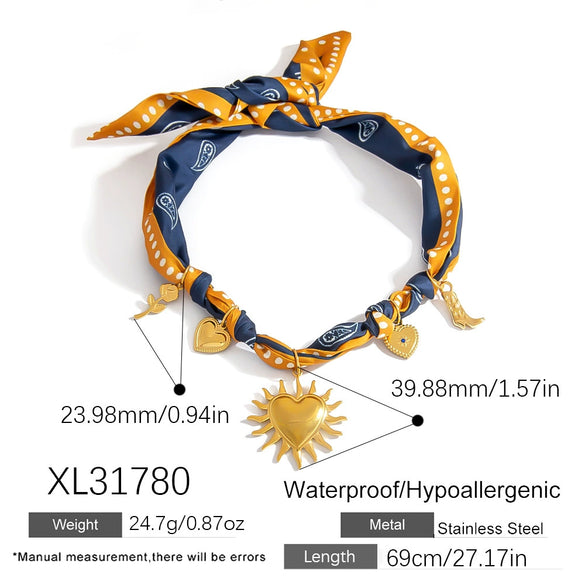 Necklace Stainless Steel Star Electroplating Clavicle Chain For Women