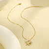 Necklace Stainless Steel Starfish And Conch Geometric Electroplating Ocean Style Fashion Women's