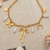Necklace Stainless Steel Titanium Steel Bow Pattern Electroplating Original Design Minimalist Women's