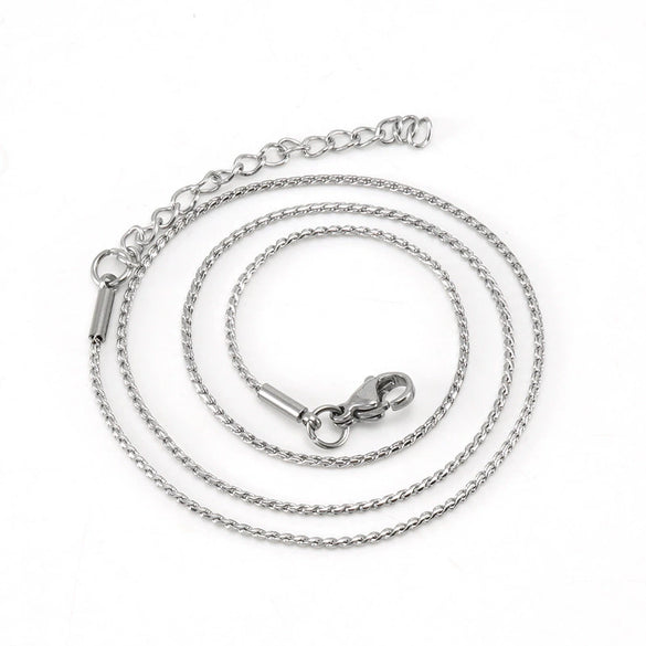 Necklace Stainless Steel Titanium Steel Egg Geometric Electroplated Keel Chain