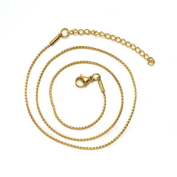 Necklace Stainless Steel Titanium Steel Egg Geometric Electroplated Keel Chain