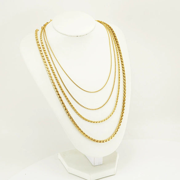 Necklace Stainless Steel Titanium Steel Egg Geometric Electroplated Keel Chain