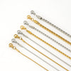 Necklace Stainless Steel Titanium Steel Egg Geometric Electroplated Keel Chain