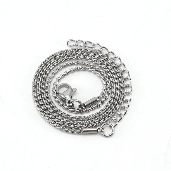 Necklace Stainless Steel Titanium Steel Egg Geometric Electroplated Keel Chain