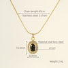 Necklace Stainless Steel Titanium Steel Egg S Chain Heart Shape Drop Shape Geometric Electroplating Highend Couple Style