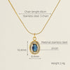 Necklace Stainless Steel Titanium Steel Egg S Chain Heart Shape Drop Shape Geometric Electroplating Highend Couple Style