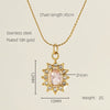 Necklace Stainless Steel Titanium Steel Egg S Chain Heart Shape Drop Shape Geometric Electroplating Highend Couple Style