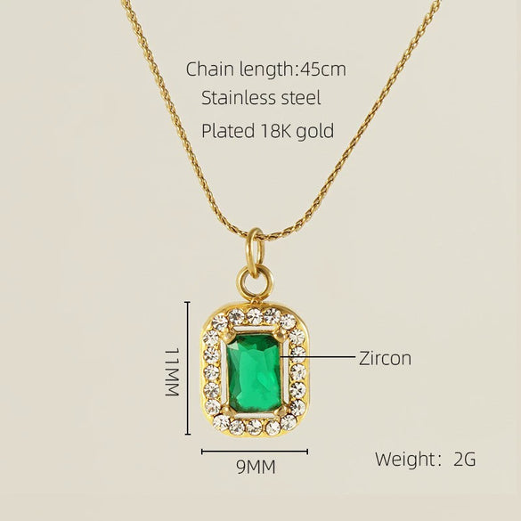 Necklace Stainless Steel Titanium Steel Egg S Chain Heart Shape Drop Shape Geometric Electroplating Highend Couple Style