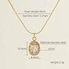 Necklace Stainless Steel Titanium Steel Egg S Chain Heart Shape Drop Shape Geometric Electroplating Highend Couple Style