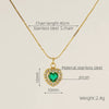 Necklace Stainless Steel Titanium Steel Egg S Chain Heart Shape Drop Shape Geometric Electroplating Highend Couple Style