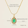 Necklace Stainless Steel Titanium Steel Egg S Chain Heart Shape Drop Shape Geometric Electroplating Highend Couple Style