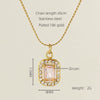 Necklace Stainless Steel Titanium Steel Egg S Chain Heart Shape Drop Shape Geometric Electroplating Highend Couple Style