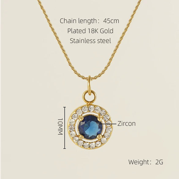 Necklace Stainless Steel Titanium Steel Egg S Chain Heart Shape Drop Shape Geometric Electroplating Highend Couple Style