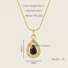 Necklace Stainless Steel Titanium Steel Egg S Chain Heart Shape Drop Shape Geometric Electroplating Highend Couple Style