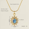 Necklace Stainless Steel Titanium Steel Egg S Chain Heart Shape Drop Shape Geometric Electroplating Highend Couple Style