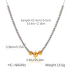 Necklace Stainless Steel Titanium Steel Geometric Ball Chain Electroplating