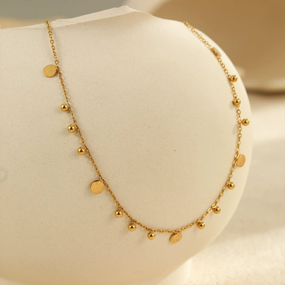 Necklace Stainless Steel Titanium Steel Geometric Electroplated Fashion Women's