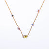 Necklace Stainless Steel Titanium Steel Geometric Electroplating For Female