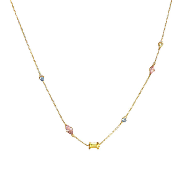 Necklace Stainless Steel Titanium Steel Geometric Electroplating For Female