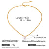 Necklace Stainless Steel Titanium Steel Geometric Electroplating For Women