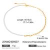 Necklace Stainless Steel Titanium Steel Geometric Electroplating For Women