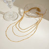 Necklace Stainless Steel Titanium Steel Geometric Electroplating For Women