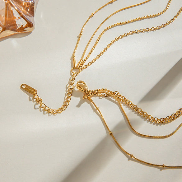 Necklace Stainless Steel Titanium Steel Geometric Electroplating For Women