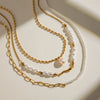 Necklace Stainless Steel Titanium Steel Geometric Electroplating For Women