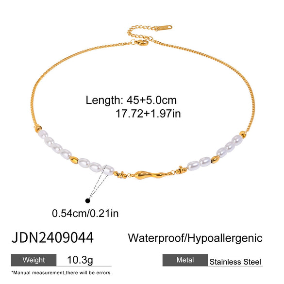 Necklace Stainless Steel Titanium Steel Geometric Electroplating For Women