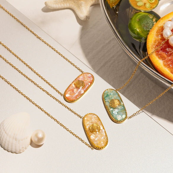 Necklace Stainless Steel Titanium Steel Geometric Electroplating Original Design Jewelry For Women