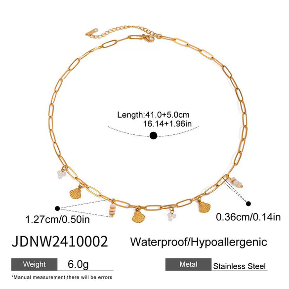 Necklace Stainless Steel Titanium Steel Geometric Electroplating Original Design Minimalist Women's