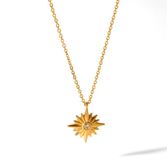 Necklace Stainless Steel Titanium Steel Geometric Electroplating Pendant Women's