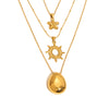 Necklace Stainless Steel Titanium Steel Geometric Electroplating Simple Highend Nonfading Women's