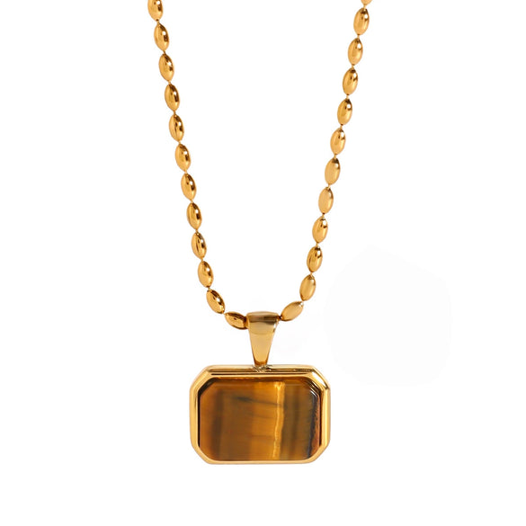 Necklace Stainless Steel Titanium Steel Geometric Electroplating Women's