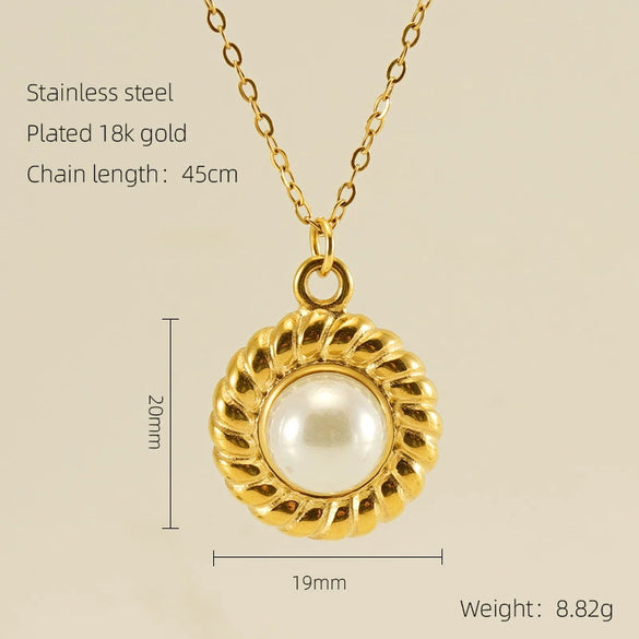 Necklace 316L Stainless Steel 316L Stainless Steel Geometric Electroplating Women's