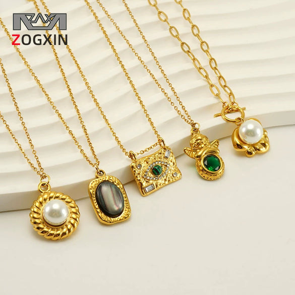 Necklace 316L Stainless Steel 316L Stainless Steel Geometric Electroplating Women's