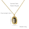 Necklace 316L Stainless Steel 316L Stainless Steel Geometric Electroplating Women's
