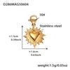Necklace 316L Stainless Steel 316L Stainless Steel Geometric Heart Electroplating Women's Fashion