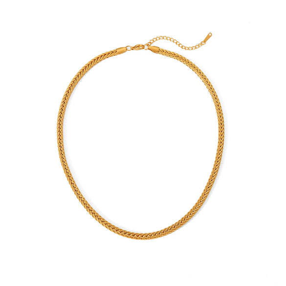 Necklace Stainless Steel Titanium Steel Geometric 18K Gold Plated Electroplating Women