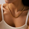 Necklace Stainless Steel Titanium Steel Geometric 18K Gold Plated Electroplating Women