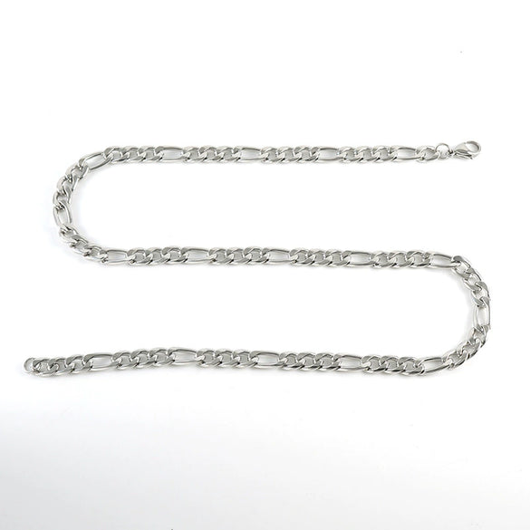 Necklace Stainless Steel Titanium Steel Geometric Keel Chain Electroplating Hip Hop Punk Style