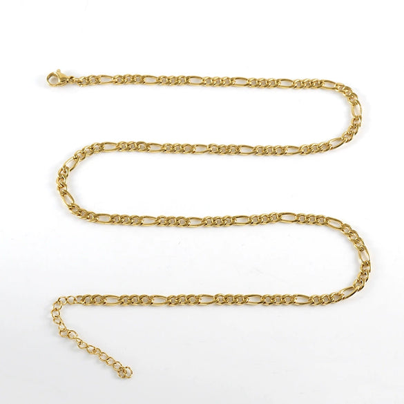 Necklace Stainless Steel Titanium Steel Geometric Keel Chain Electroplating Hip Hop Punk Style