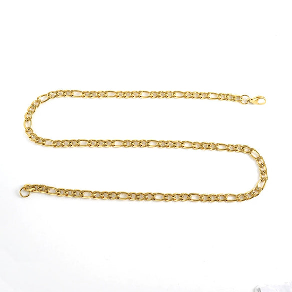 Necklace Stainless Steel Titanium Steel Geometric Keel Chain Electroplating Hip Hop Punk Style