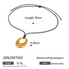 Necklace Stainless Steel Titanium Steel Geometric Old Style Electroplating Women's