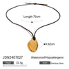 Necklace Stainless Steel Titanium Steel Geometric Old Style Electroplating Women's