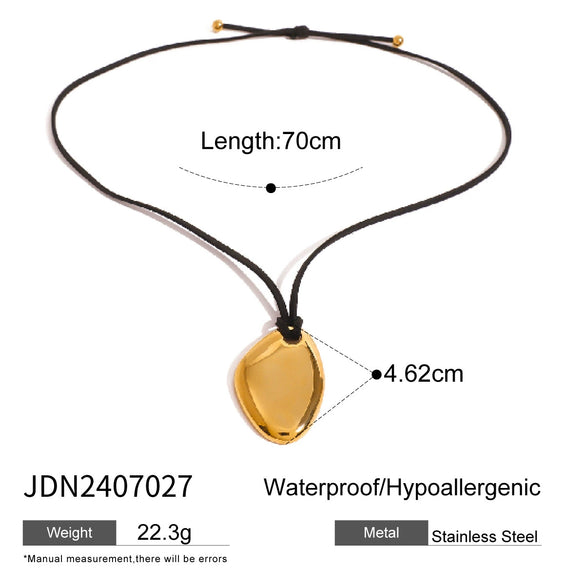 Necklace Stainless Steel Titanium Steel Geometric Old Style Electroplating Women's