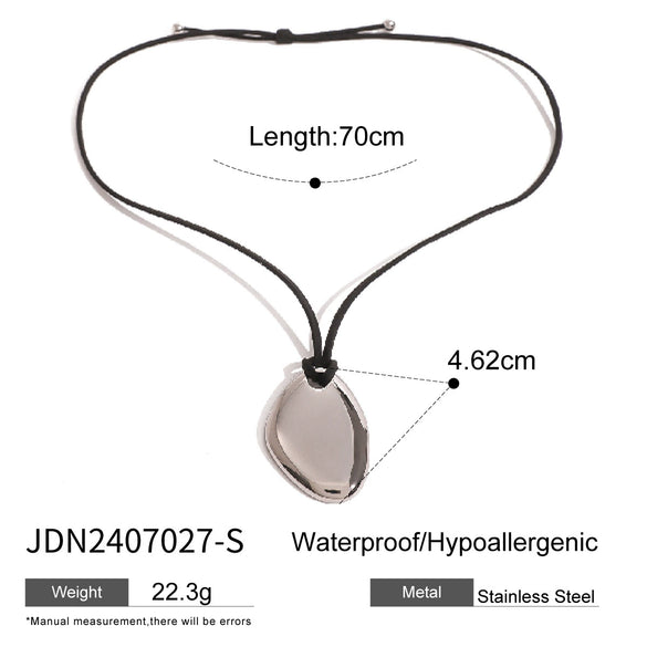 Necklace Stainless Steel Titanium Steel Geometric Old Style Electroplating Women's